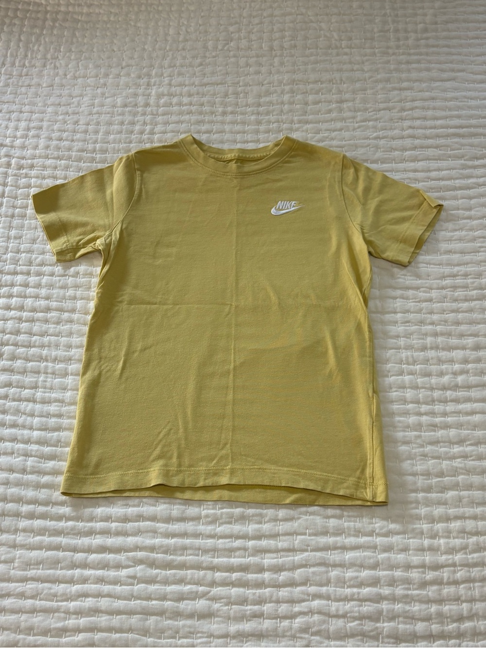 Nike Kids Lemon Yellow Short-Sleeve Logo Tee